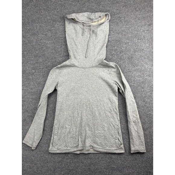 Toad & Co Sweatshirt Women's XS Gray Pullover Funnel Neck Long Sleeve Pockets - Picture 1 of 7